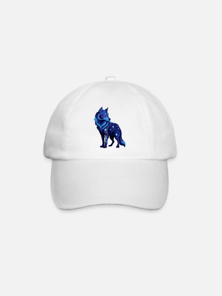 Galaktischer Wolf - Baseballkappe - Weiß/Weiß