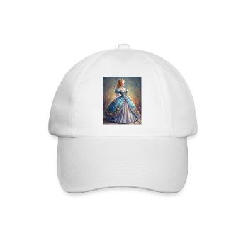 Königliche Eleganz - Baseballkappe - Weiß/Weiß - Vorne