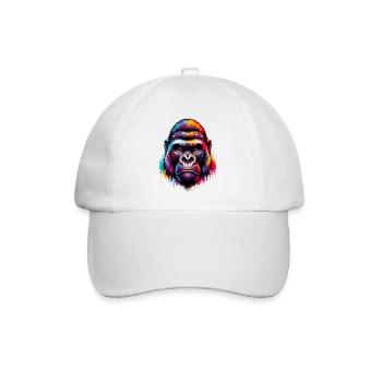 Gorilla - Baseballkappe - Weiß/Weiß - Vorne