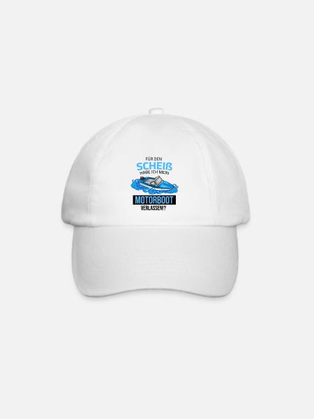 für den scheiß habe ich mein motorboot verlassen - Baseballkappe - Weiß/Weiß