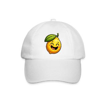 Zitrone Zitronen - Baseballkappe - Weiß/Weiß - Vorne