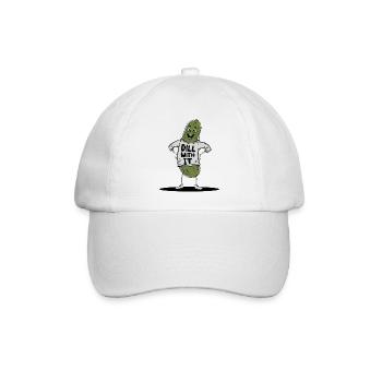 Dill Mit Es Lustiges Pickle Pun - Baseballkappe - Weiß/Weiß - Vorne