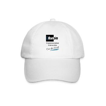 Bansin für mich der schönste Ort der Welt-Ostsee - Baseballkappe - Weiß/Weiß - Vorne