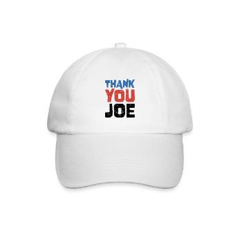Vielen Dank, Joe - Wähler der Patriotischen Demokraten - Baseballkappe - Weiß/Weiß - Vorne
