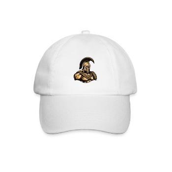 Spartaner Gladiator Muskeln - Baseballkappe - Weiß/Weiß - Vorne