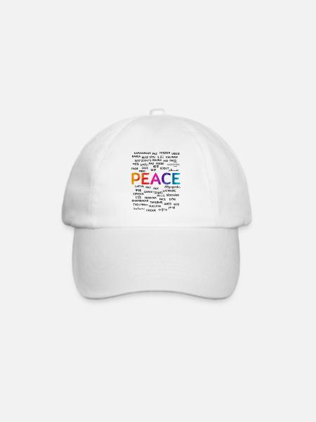 Wear Peace-Share Peace - Baseballkappe - Weiß/Weiß