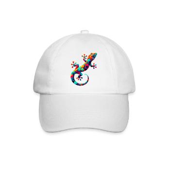Gecko - Baseballkappe - Weiß/Weiß - Vorne