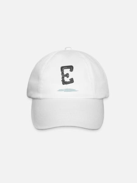 rohr e - Baseballkappe - Weiß/Weiß