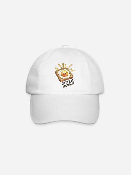 Guten Morgen T-Shirt - Baseballkappe - Weiß/Weiß
