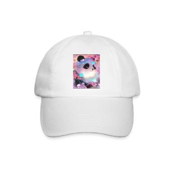 Panda Bild - Baseballkappe - Weiß/Weiß - Vorne