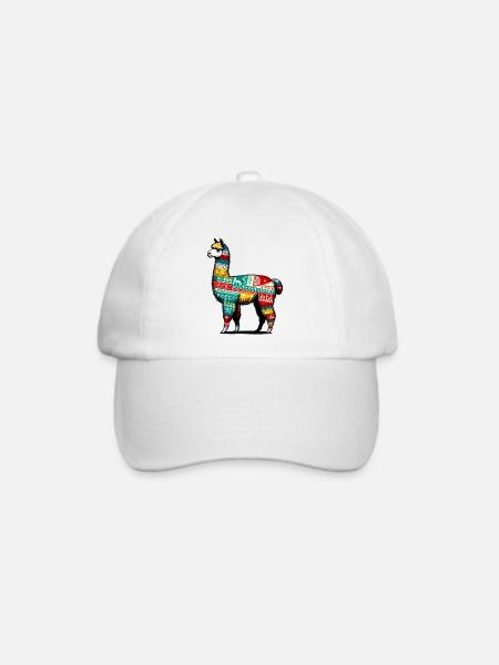Alpaka - Baseballkappe - Weiß/Weiß