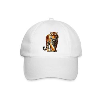 Tiger - Baseballkappe - Weiß/Weiß - Vorne