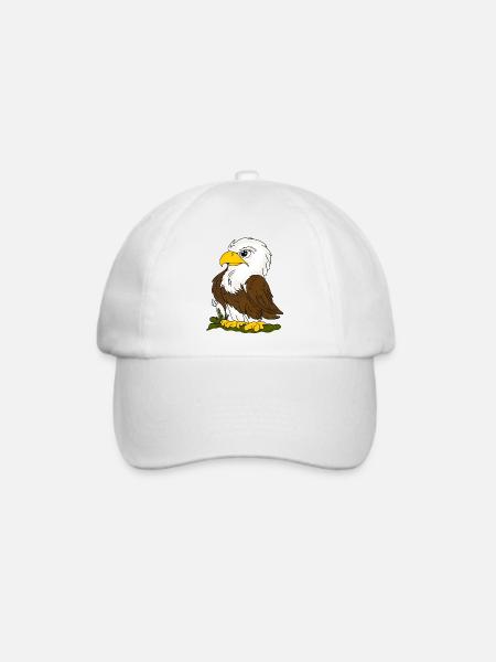 Adler - Baseballkappe - Weiß/Weiß