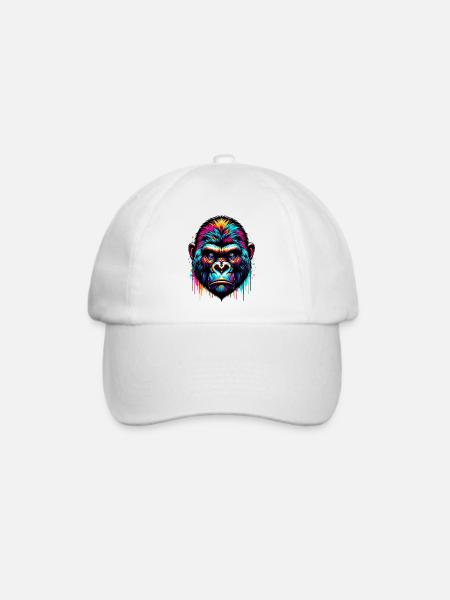 Gorilla - Baseballkappe - Weiß/Weiß