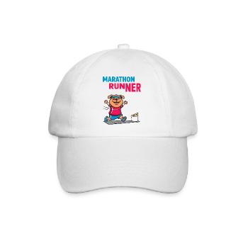 Hunde Marathonläufer - Baseballkappe - Weiß/Weiß - Vorne