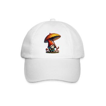 Gnom - Baseballkappe - Weiß/Weiß - Vorne
