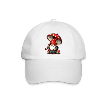 Gnom - Baseballkappe - Weiß/Weiß - Vorne