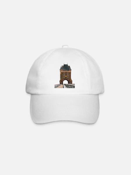 Nibelungentor // Brückentor // Worms - Baseballkappe - Weiß/Weiß