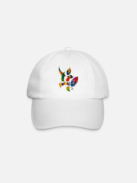Regenbogenherbst - Baseballkappe - Weiß/Weiß