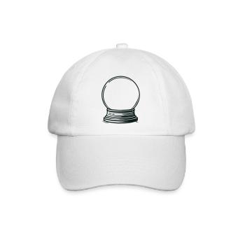 Schneekugel leer - Baseballkappe - Weiß/Weiß - Vorne
