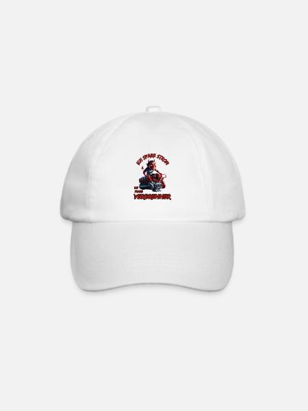Ich Spare Strom Ich Fahre Verbrenner - Baseballkappe - Weiß/Weiß