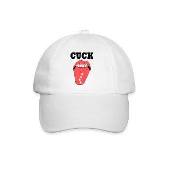cuckold cuck - Baseballkappe - Weiß/Weiß - Vorne