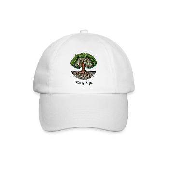 baum des lebens - Baseballkappe - Weiß/Weiß - Vorne