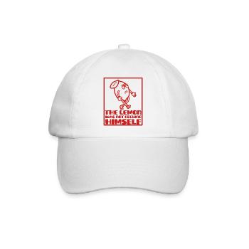 Fühlen Sie sich wie eine Cartoon-Zitrone - Baseballkappe - Weiß/Weiß - Vorne