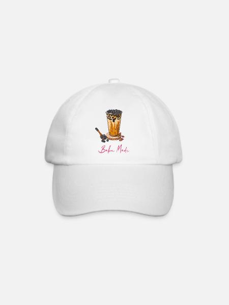 Bubble Tea // Illustration - Baseballkappe - Weiß/Weiß