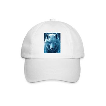 Anime Snow Wolf - Baseballkappe - Weiß/Weiß - Vorne