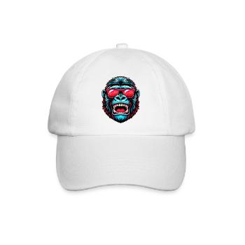 Gorillas mit Sonnenbrille - Baseballkappe - Weiß/Weiß - Vorne