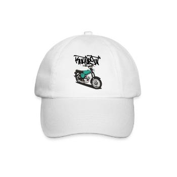 S51 (türkis) // Illustration - Baseballkappe - Weiß/Weiß - Vorne