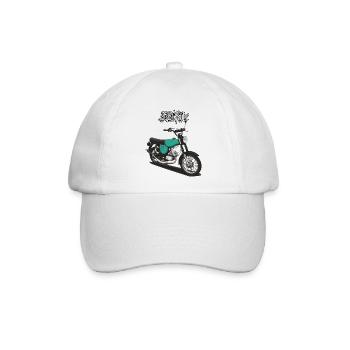 S51 (türkis) // Illustration - Baseballkappe - Weiß/Weiß - Vorne