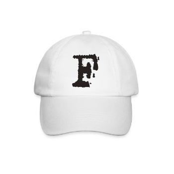 F - Baseballkappe - Weiß/Weiß - Vorne