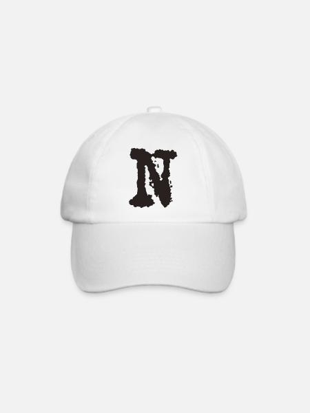 N - Baseballkappe - Weiß/Weiß