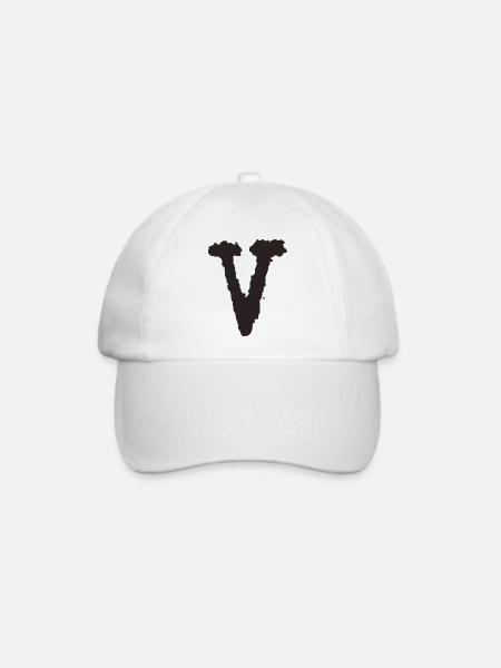 V - Baseballkappe - Weiß/Weiß
