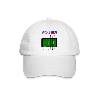 Tischfußball - Baseballkappe - Weiß/Weiß - Vorne