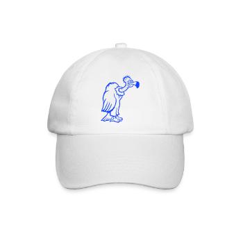 Geier Aasfresser Vogel lustig Geiern Aasgeier Spaß - Baseballkappe - Weiß/Weiß - Vorne