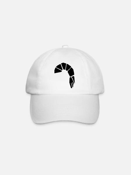 Shrimp - Baseballkappe - Weiß/Weiß