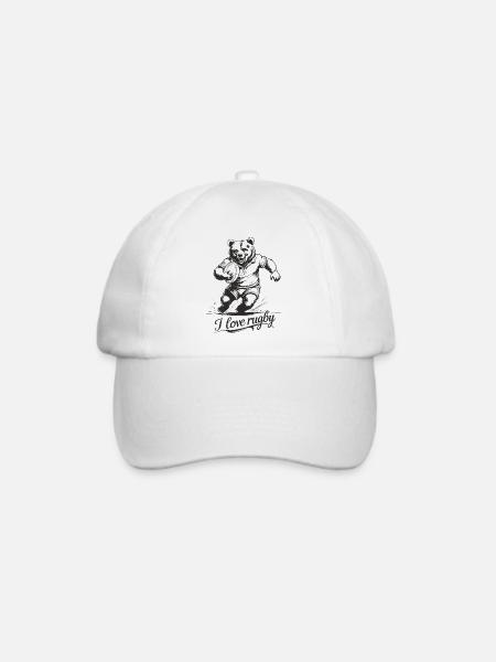 Rugby - Baseballkappe - Weiß/Weiß