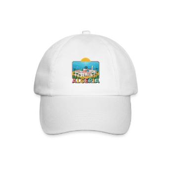 Algérie DZ Algerien - Baseballkappe - Weiß/Weiß - Vorne