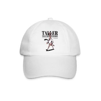 Höher als du erst, Giraffe - Baseballkappe - Weiß/Weiß - Vorne