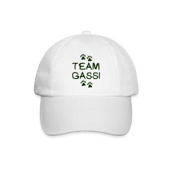 team gassi - Baseballkappe - Weiß/Weiß - Vorne