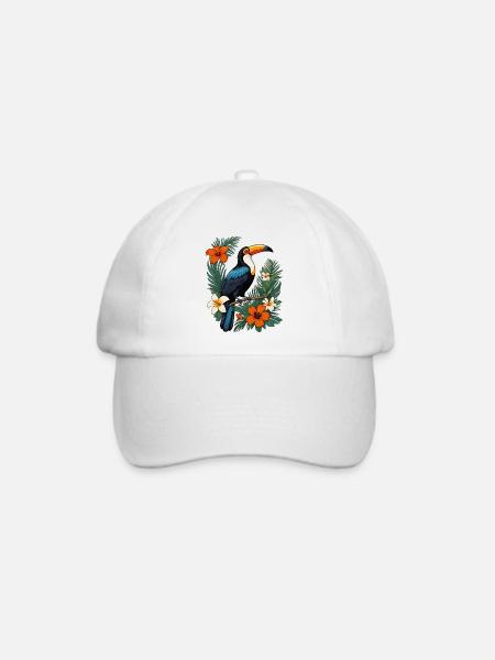 Tukan - Baseballkappe - Weiß/Weiß