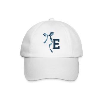 Monogramm und Geschenkidee - Baseballkappe - Weiß/Weiß - Vorne