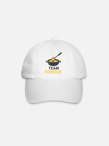 Team-Fondue - Baseballkappe - Weiß/Weiß