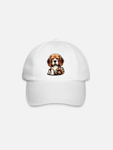 Beagle Beaglebesitzer Beaglehalter beaglehund - Baseballkappe - Weiß/Weiß