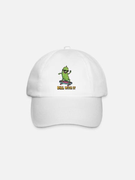 Gurken-Vibes - Baseballkappe - Weiß/Weiß