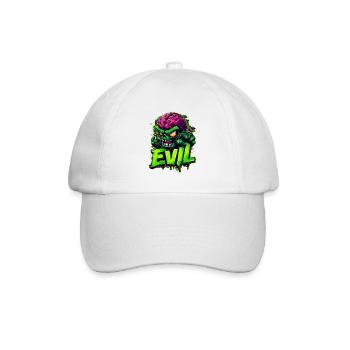 Evil - Baseballkappe - Weiß/Weiß - Vorne
