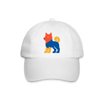 Pop Art Dog - Baseballkappe - Weiß/Weiß - Vorne